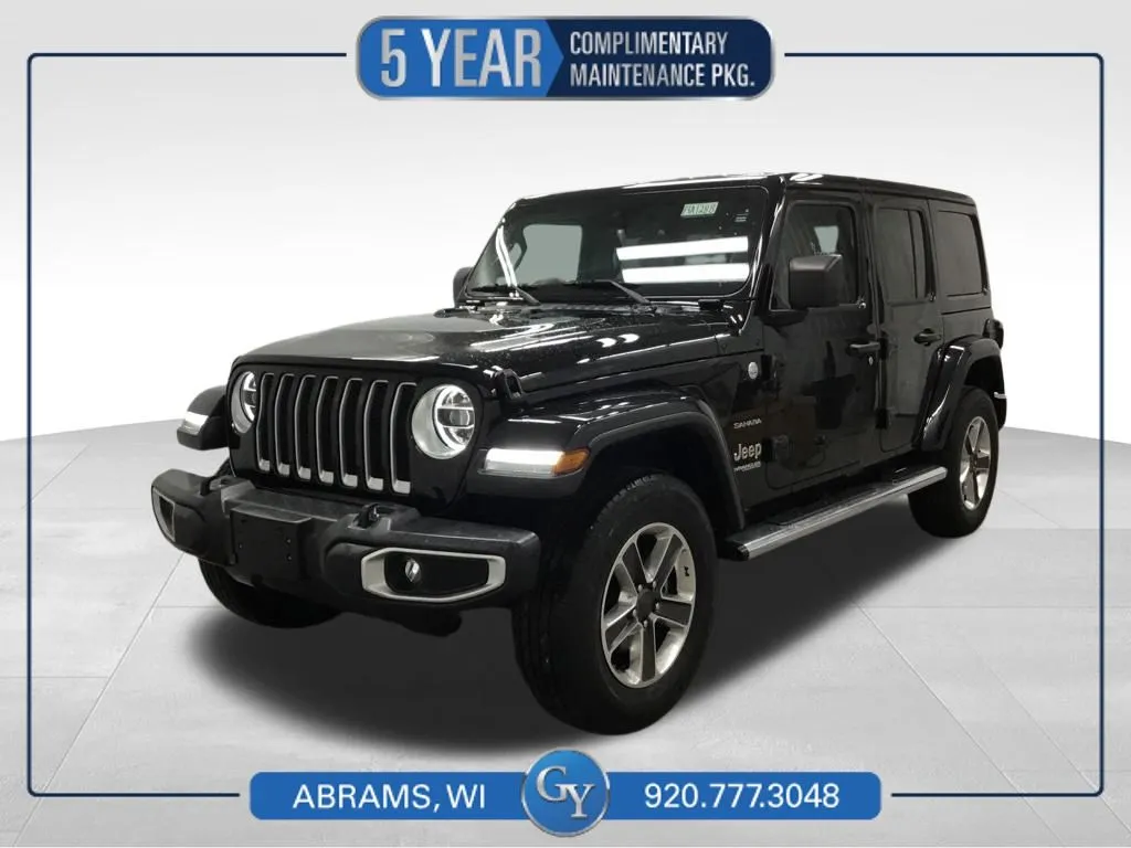 Black 2020 Jeep Wrangler Unlimited Sahara for sale in Abrams, WI