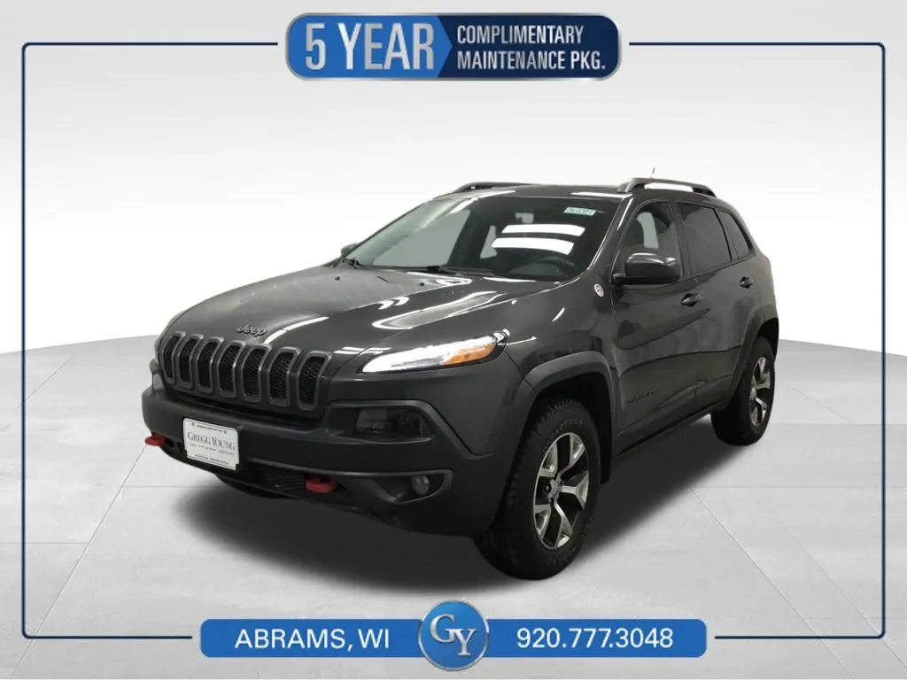 Used 2015 Jeep Cherokee Trailhawk with VIN 1C4PJMBS9FW582347 for sale in Abrams, WI
