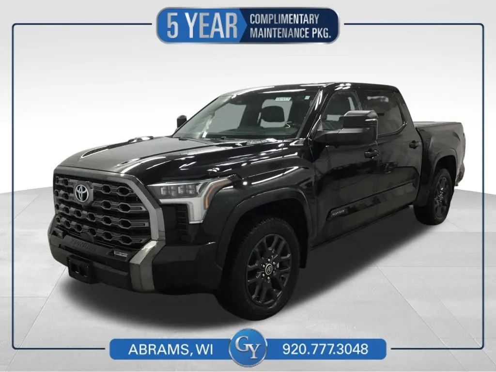 Black 2022 Toyota Tundra Hybrid Platinum for sale in Abrams, WI