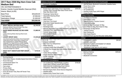 Photos of 2017 Ram 2500 Big Horn for sale in Abrams, WI at Gregg Young Abrams Chrysler Dodge Jeep Ram