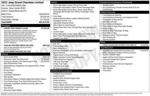 Photos of 2022 Jeep Grand Cherokee Limited for sale in Abrams, WI at Gregg Young Abrams Chrysler Dodge Jeep Ram