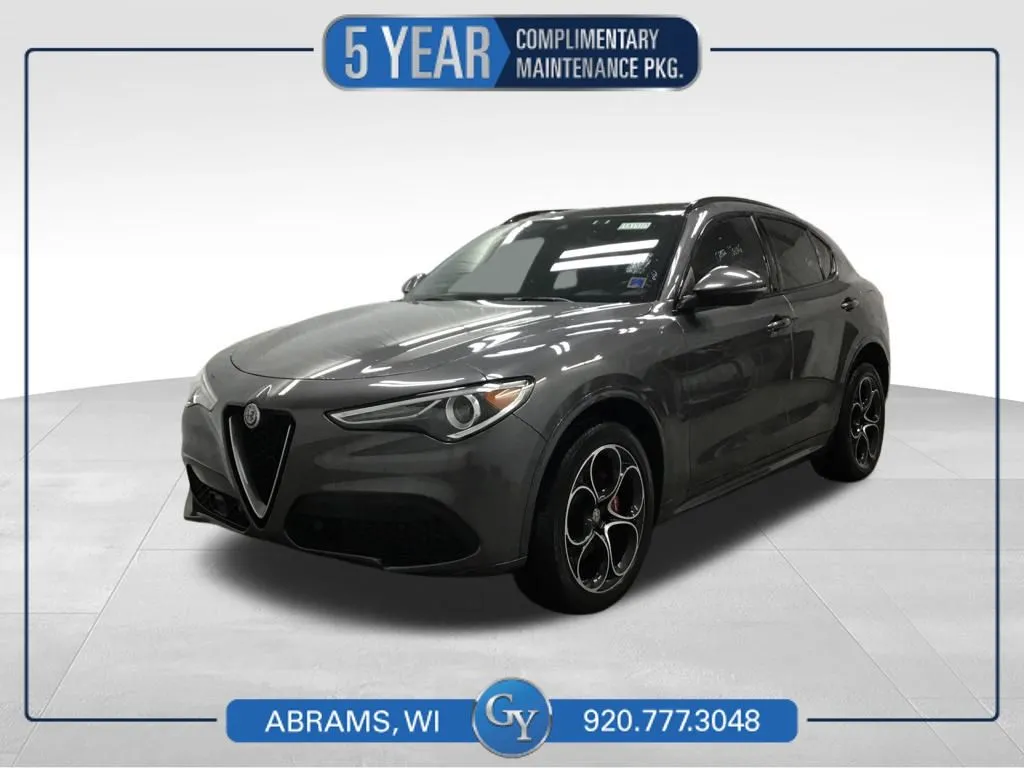 Gray 2021 Alfa Romeo Stelvio Ti Sport for sale in Abrams, WI