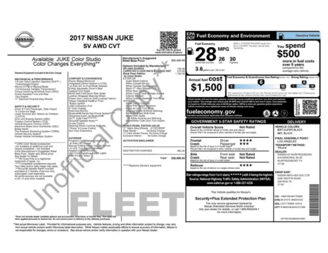 Photos of 2017 Nissan Juke SV for sale in Abrams, WI at Gregg Young Abrams Chrysler Dodge Jeep Ram