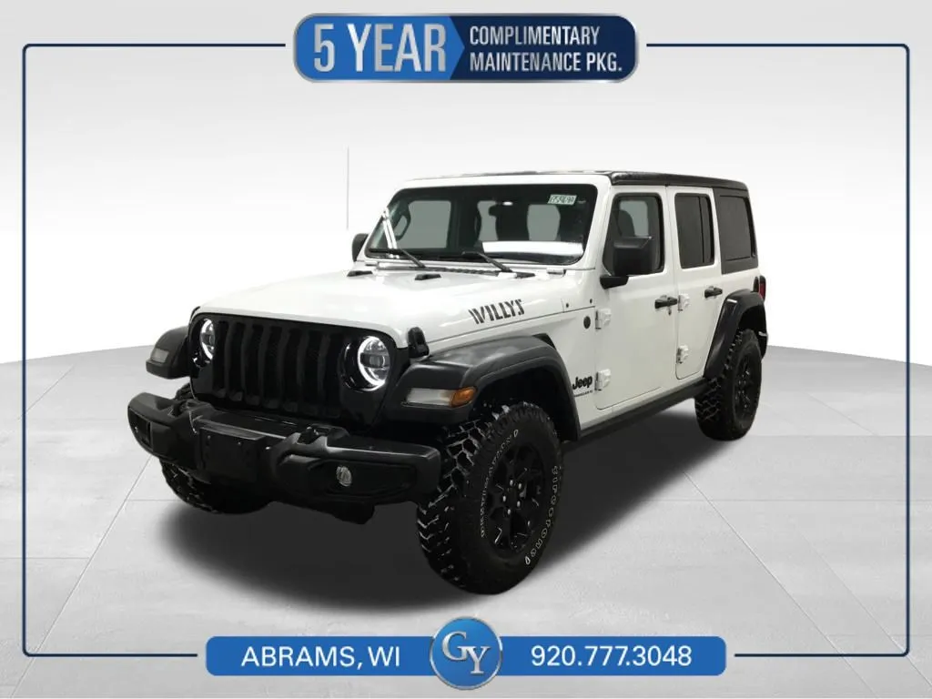 White 2023 Jeep Wrangler Willys for sale in Abrams, WI