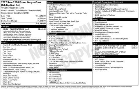 Photos of 2022 Ram 2500 Power Wagon for sale in Abrams, WI at Gregg Young Abrams Chrysler Dodge Jeep Ram