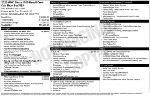 Photos of 2020 GMC Sierra 1500 Denali for sale in Abrams, WI at Gregg Young Abrams Chrysler Dodge Jeep Ram