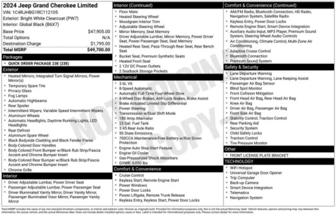 Photos of 2024 Jeep Grand Cherokee Limited for sale in Abrams, WI at Gregg Young Abrams Chrysler Dodge Jeep Ram