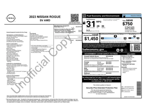 Photos of 2023 Nissan Rogue SV for sale in Abrams, WI at Gregg Young Abrams Chrysler Dodge Jeep Ram