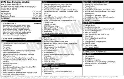 Photos of 2022 Jeep Compass Limited for sale in Abrams, WI at Gregg Young Abrams Chrysler Dodge Jeep Ram