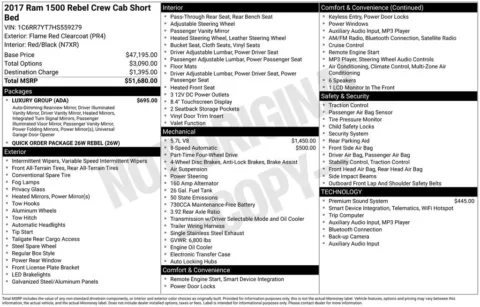 Photos of 2017 Ram 1500 Rebel for sale in Abrams, WI at Gregg Young Abrams Chrysler Dodge Jeep Ram