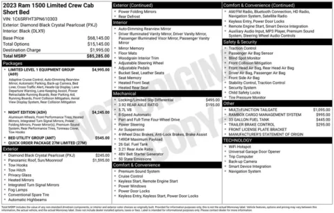 Photos of 2023 Ram 1500 Limited for sale in Abrams, WI at Gregg Young Abrams Chrysler Dodge Jeep Ram