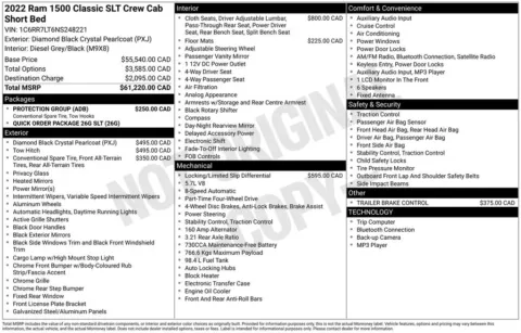 Photos of 2022 Ram 1500 Classic SLT for sale in Abrams, WI at Gregg Young Abrams Chrysler Dodge Jeep Ram