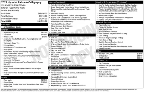 Photos of 2022 Hyundai Palisade Calligraphy for sale in Abrams, WI at Gregg Young Abrams Chrysler Dodge Jeep Ram