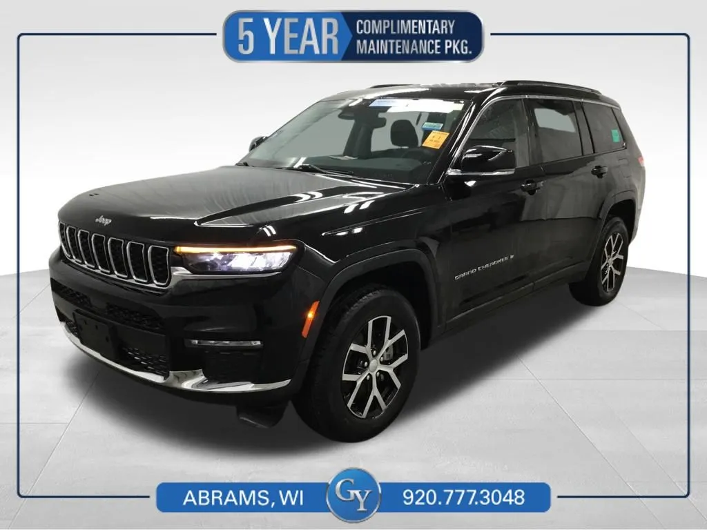 Black 2023 Jeep Grand Cherokee L Limited for sale in Abrams, WI