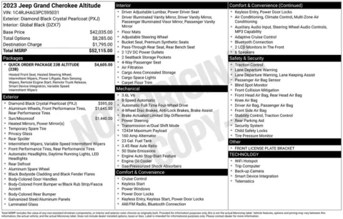 Photos of 2023 Jeep Grand Cherokee Altitude for sale in Abrams, WI at Gregg Young Abrams Chrysler Dodge Jeep Ram