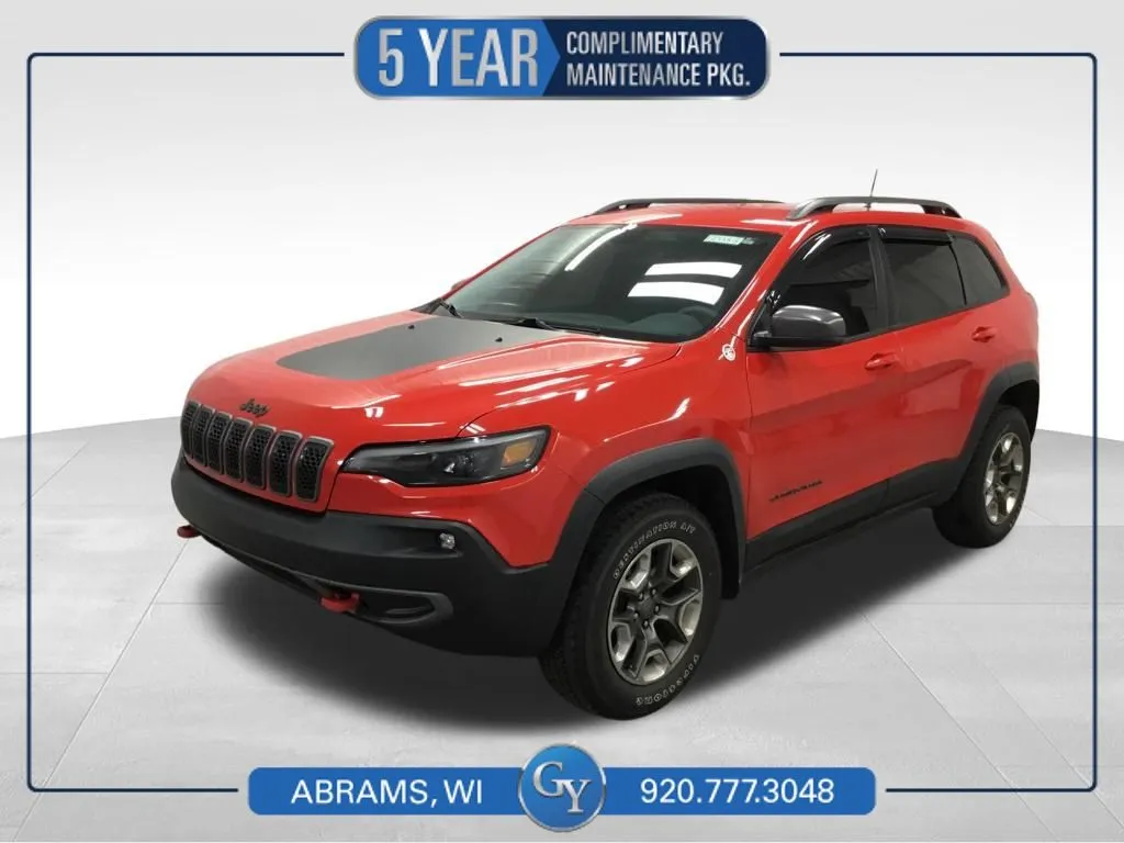 Red 2019 Jeep Cherokee Trailhawk for sale in Abrams, WI