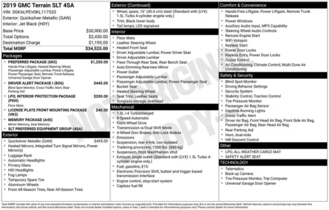 Photos of 2019 GMC Terrain SLT for sale in Abrams, WI at Gregg Young Abrams Chrysler Dodge Jeep Ram