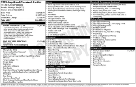 Photos of 2023 Jeep Grand Cherokee L Limited for sale in Abrams, WI at Gregg Young Abrams Chrysler Dodge Jeep Ram