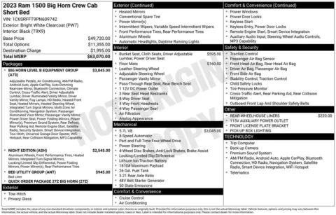 Photos of 2023 Ram 1500 Big Horn/Lone Star for sale in Abrams, WI at Gregg Young Abrams Chrysler Dodge Jeep Ram