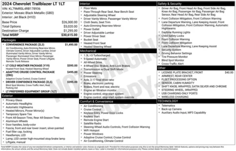 Photos of 2024 Chevrolet TrailBlazer LT for sale in Abrams, WI at Gregg Young Abrams Chrysler Dodge Jeep Ram