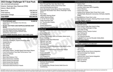 Photos of 2023 Dodge Challenger R/T Scat Pack for sale in Abrams, WI at Gregg Young Abrams Chrysler Dodge Jeep Ram