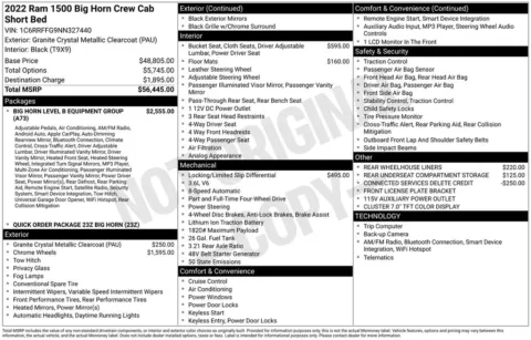 Photos of 2022 Ram 1500 Big Horn/Lone Star for sale in Abrams, WI at Gregg Young Abrams Chrysler Dodge Jeep Ram