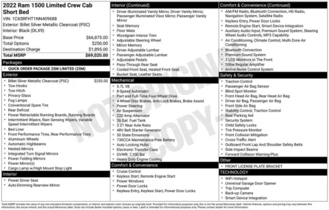 Photos of 2022 Ram 1500 Limited for sale in Abrams, WI at Gregg Young Abrams Chrysler Dodge Jeep Ram