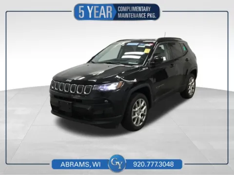 Black 2022 Jeep Compass Latitude Lux for sale in Abrams, WI