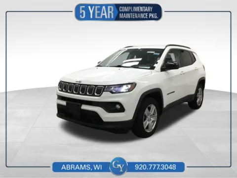 White 2022 Jeep Compass Latitude for sale in Abrams, WI