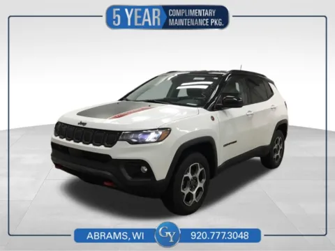 White 2022 Jeep Compass Trailhawk for sale in Abrams, WI