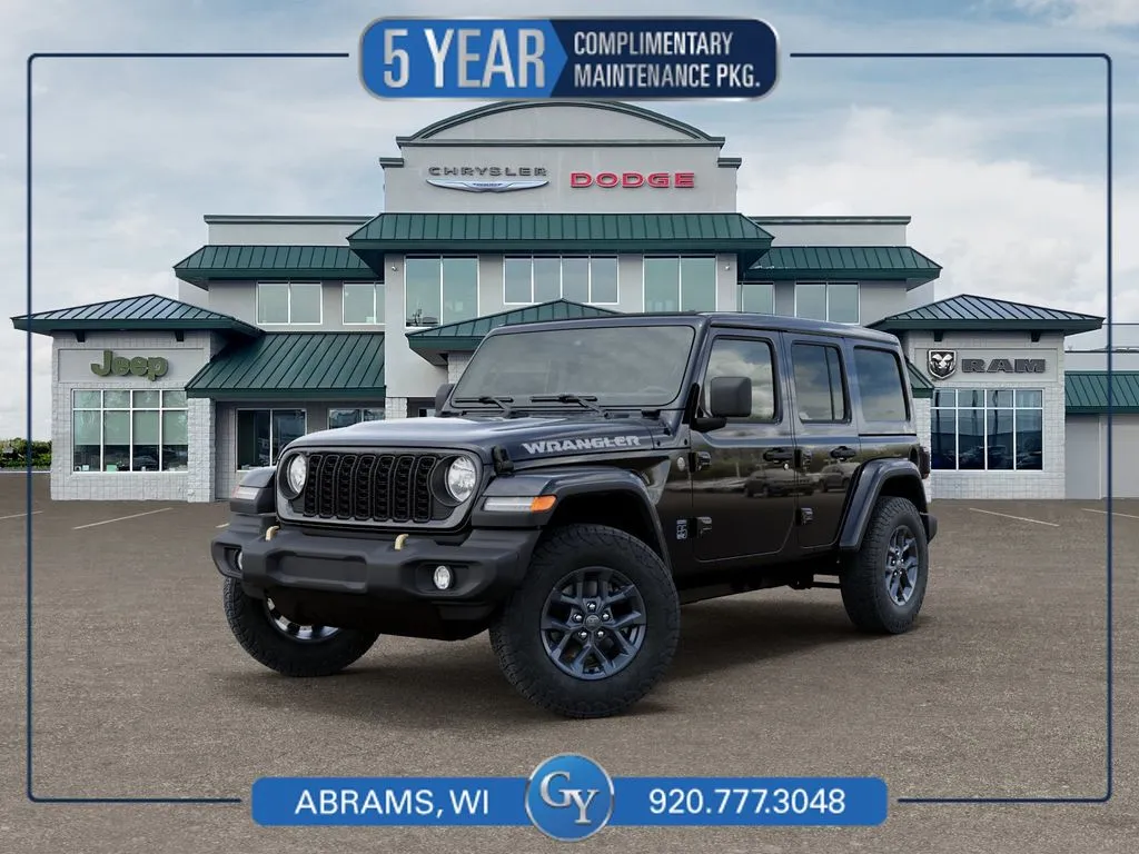 Black 2026 Jeep Wrangler 85th Anniversary Edition for sale in Abrams, WI