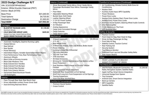 Photos of 2023 Dodge Challenger R/T for sale in Abrams, WI at Gregg Young Abrams Chrysler Dodge Jeep Ram