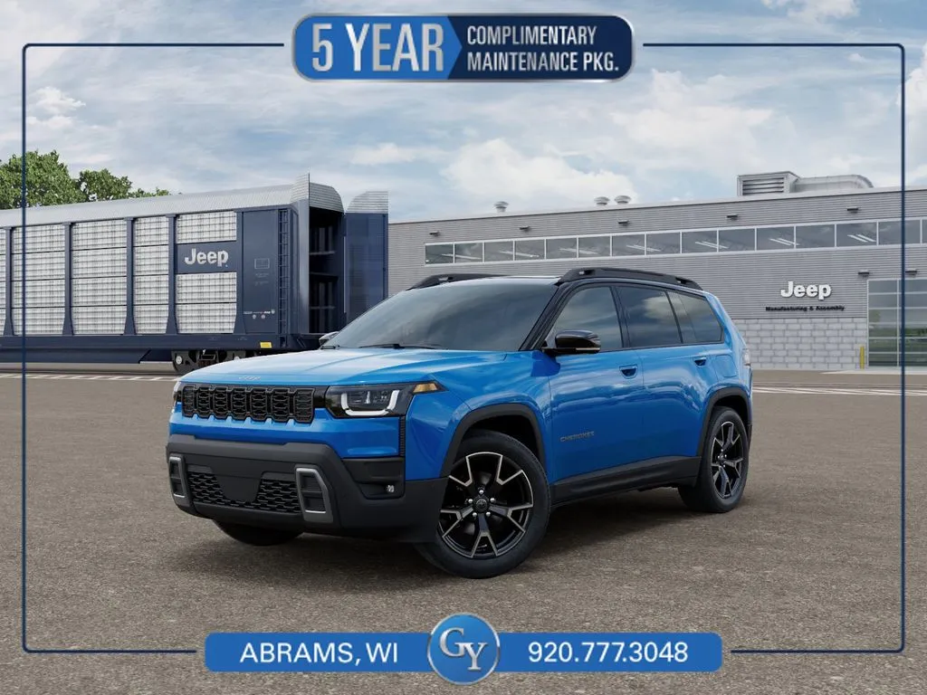 Blue 2026 Jeep Cherokee Overland for sale in Abrams, WI