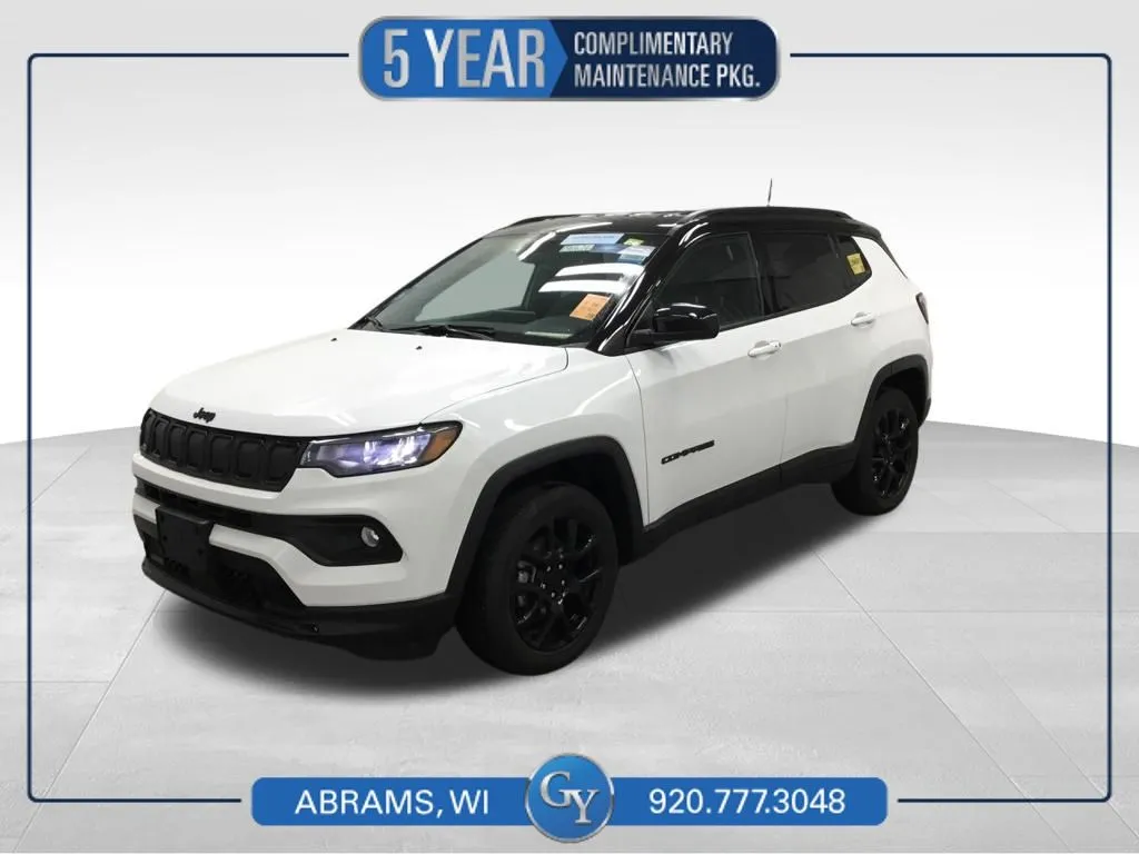 White 2022 Jeep Compass Altitude for sale in Abrams, WI