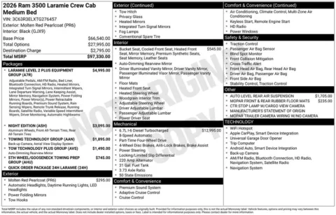 Photos of 2026 Ram 3500 Laramie for sale in Abrams, WI at Gregg Young Abrams Chrysler Dodge Jeep Ram