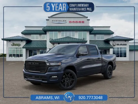 Blue 2026 Ram 1500 Laramie for sale in Abrams, WI
