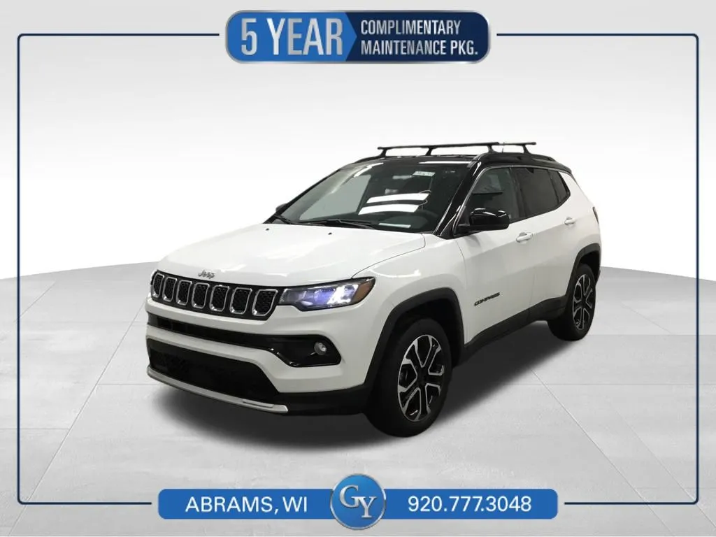 White 2023 Jeep Compass Limited for sale in Abrams, WI