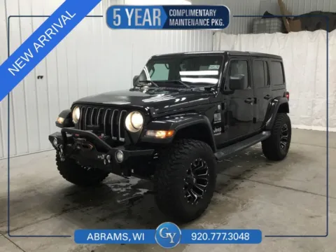 Black 2019 Jeep Wrangler Unlimited Sahara for sale in Abrams, WI
