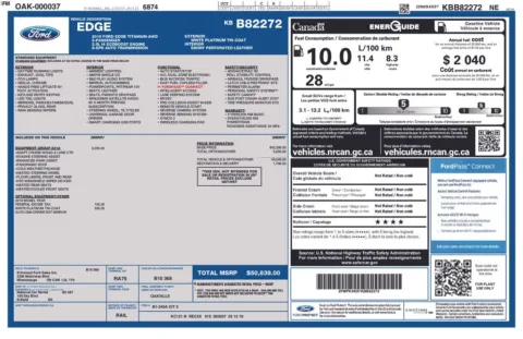 Photos of 2019 Ford Edge Titanium for sale in Abrams, WI at Gregg Young Abrams Chrysler Dodge Jeep Ram