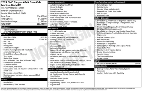 Photos of 2024 GMC Canyon AT4X for sale in Abrams, WI at Gregg Young Abrams Chrysler Dodge Jeep Ram