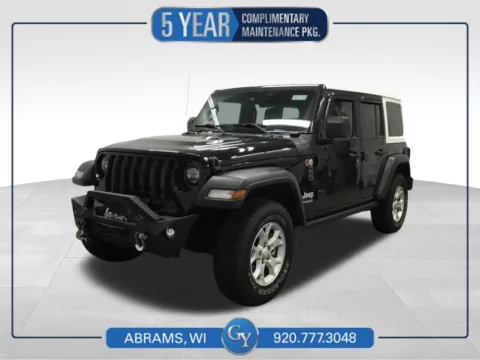 Black 2021 Jeep Wrangler Unlimited Sport for sale in Abrams, WI