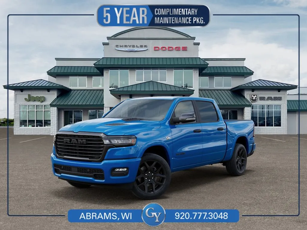 Blue 2026 Ram 1500 Laramie for sale in Abrams, WI