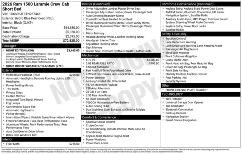 Photos of 2026 Ram 1500 Laramie for sale in Abrams, WI at Gregg Young Abrams Chrysler Dodge Jeep Ram