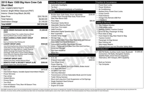 Photos of 2015 Ram 1500 Big Horn for sale in Abrams, WI at Gregg Young Abrams Chrysler Dodge Jeep Ram