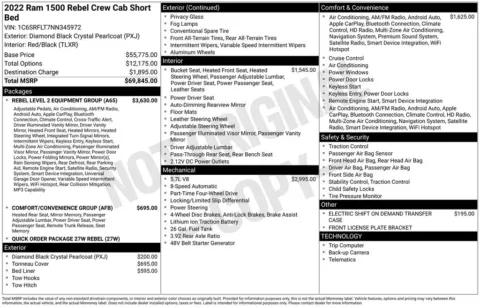 Photos of 2022 Ram 1500 Rebel for sale in Abrams, WI at Gregg Young Abrams Chrysler Dodge Jeep Ram