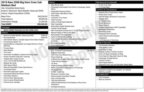 Photos of 2019 Ram 2500 Big Horn for sale in Abrams, WI at Gregg Young Abrams Chrysler Dodge Jeep Ram
