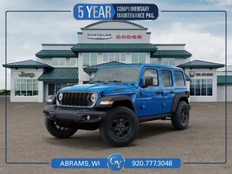 Blue 2026 Jeep Wrangler Willys for sale in Abrams, WI