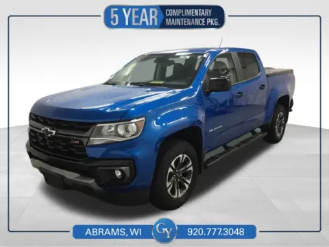 Blue 2021 Chevrolet Colorado Z71 for sale in Abrams, WI