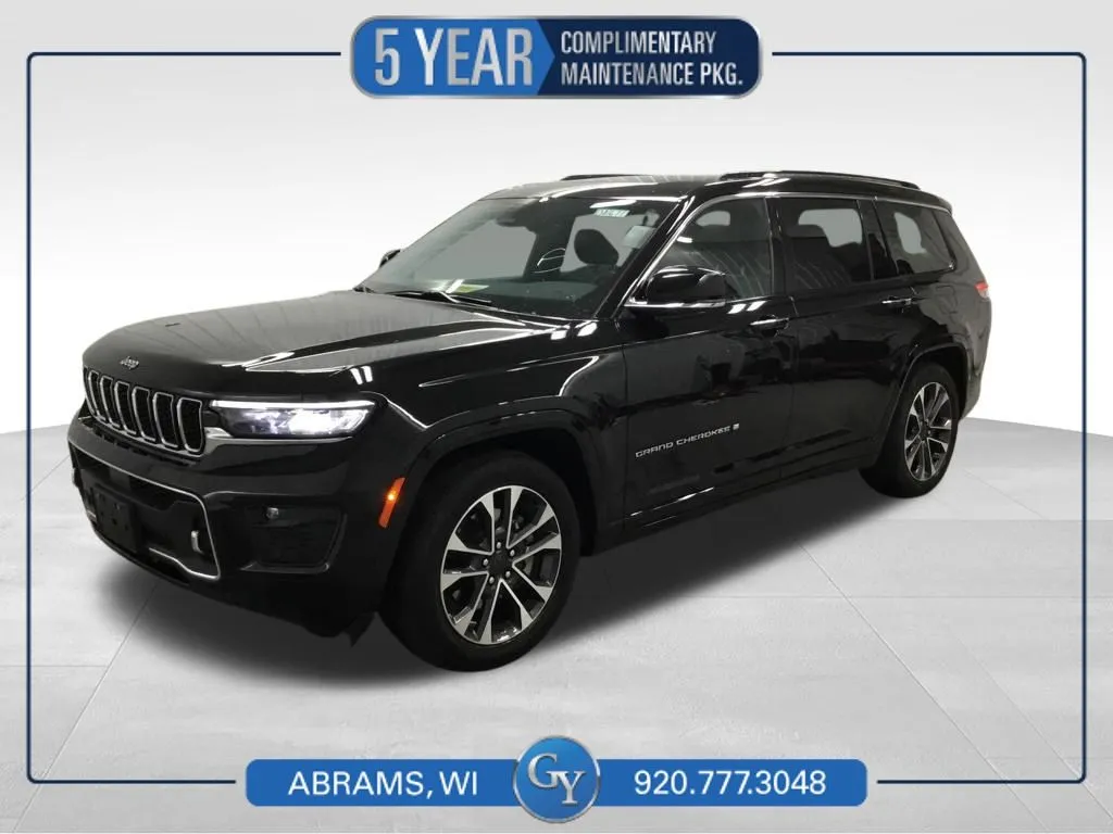 Black 2023 Jeep Grand Cherokee L Overland for sale in Abrams, WI