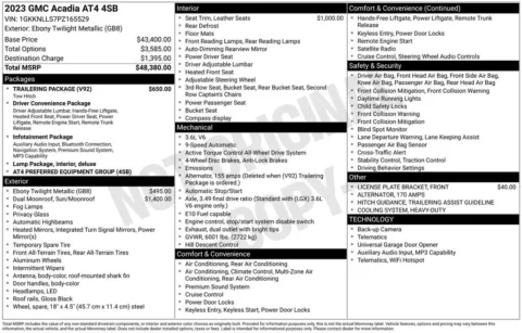 Photos of 2023 GMC Acadia AT4 for sale in Abrams, WI at Gregg Young Abrams Chrysler Dodge Jeep Ram